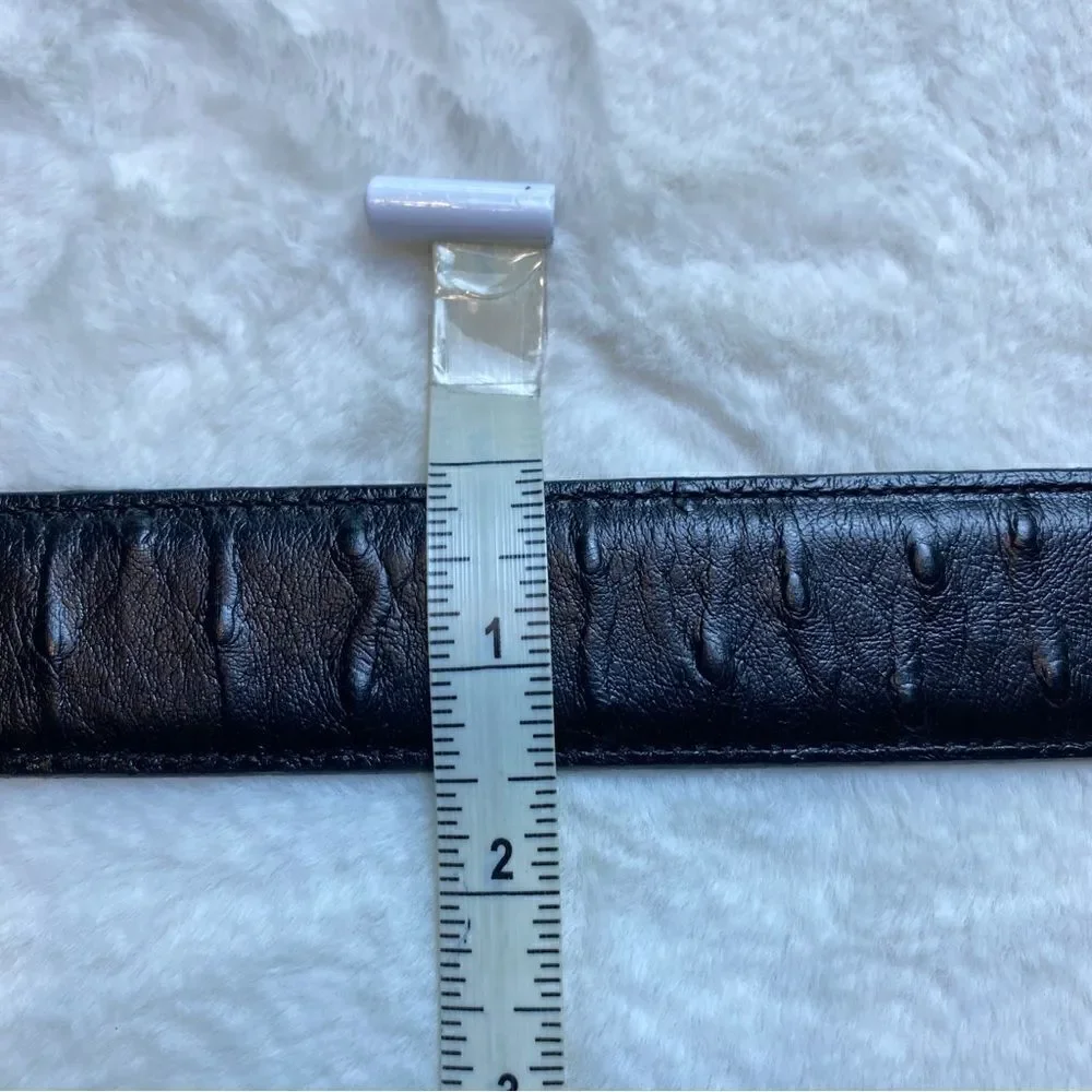 Black Leather Belt Size 50